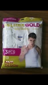 3PCS FELITEX GOLD MEN’S VESTS – 100% COTTON, PURE WHITE, SOFT, BREATHABLE & CLASSY INNERWEAR SET