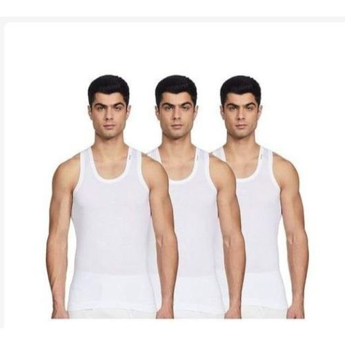 3PCS FELITEX GOLD MEN’S VESTS – 100% COTTON, PURE WHITE, SOFT, BREATHABLE & CLASSY INNERWEAR SET