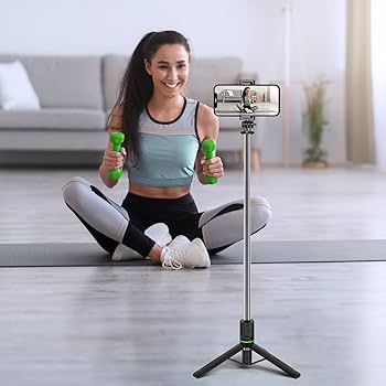 PLOKAMA TRIPODS & VIDEO MAKING KITS – SELFIE STICK, LIVE STREAM STAND, 3-IN-1 HANDLE TRIPOD FOR CONTENT CREATION