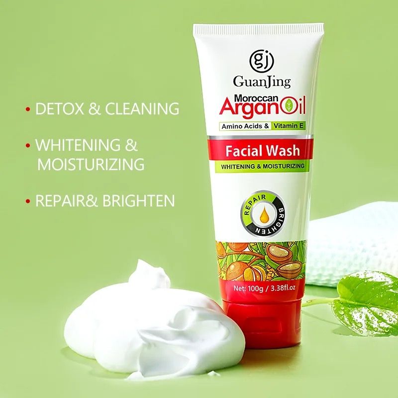 🔥 HOT SALE! ✨ ARGAN & VC FACE WASH – DEEP CLEANSING 🧼, BRIGHTENING GLOW 🌟, OIL CONTROL 💧, SMOOTH & FRESH SKIN 💖, HYDRATING & NOURISHING 🌿