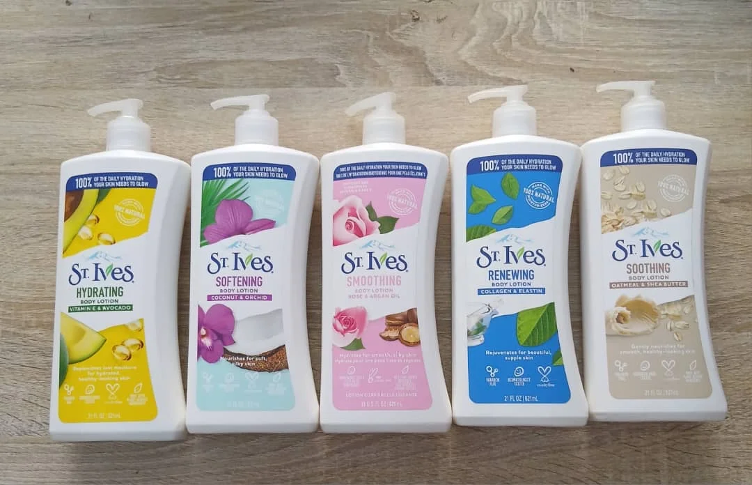 🌿 NATURAL GLOW! ✨ ST. IVES BODY LOTIONS – DEEP MOISTURIZING 💧, SOFT & SMOOTH SKIN 💖, NOURISHING FORMULA 🌿, LONG LASTING HYDRATION ⏳, HEALTHY RADIANT GLOW 🌟