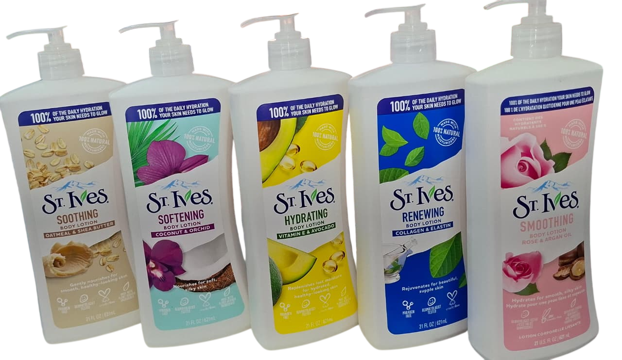 🌿 NATURAL GLOW! ✨ ST. IVES BODY LOTIONS – DEEP MOISTURIZING 💧, SOFT & SMOOTH SKIN 💖, NOURISHING FORMULA 🌿, LONG LASTING HYDRATION ⏳, HEALTHY RADIANT GLOW 🌟