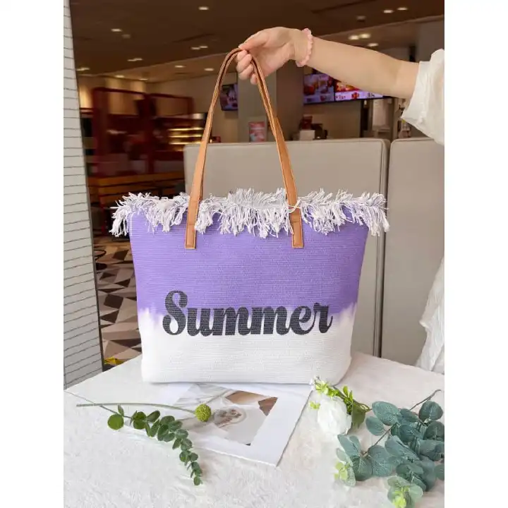 👜 Women’s “Summer Vibes”  Tote Bag – Stylish & Spacious Shoulder Bag. With strong and durable shoulder straps ,spacious interior-fits phone,wallet,makeup,notebook & more.