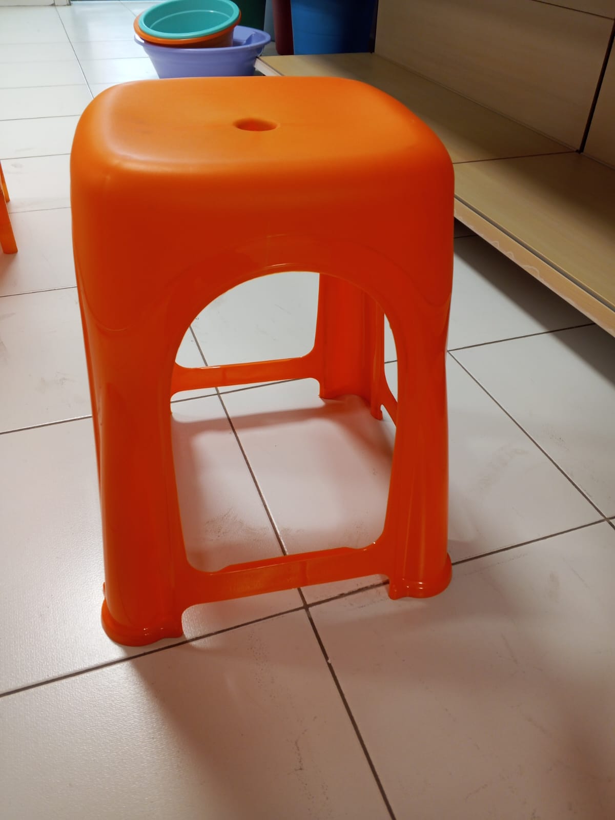 Heavy-Duty Plastic Stool – Strong, Durable Multipurpose Seating for Home, Kitchen, Office, and Outdoor Use