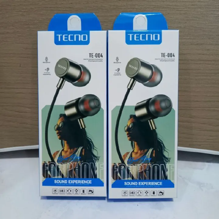Stereo Earphones Collection – Tecno, Oraimo & JBL In-Ear Headphones with Clear Sound, Deep Bass & Built-In Microphone for Music and Calls