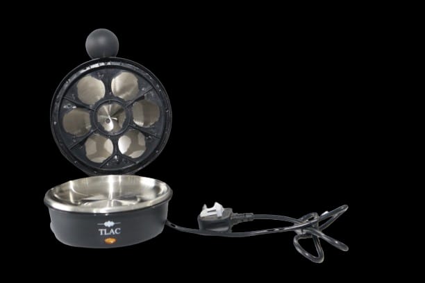 TLAC Electric Egg Boiler – Automatic Egg Cooker with Stainless Steel Heating Plate, Fast Cooking, Auto Shut-Off & Easy Peel Design for Perfect Boiled Eggs at Home