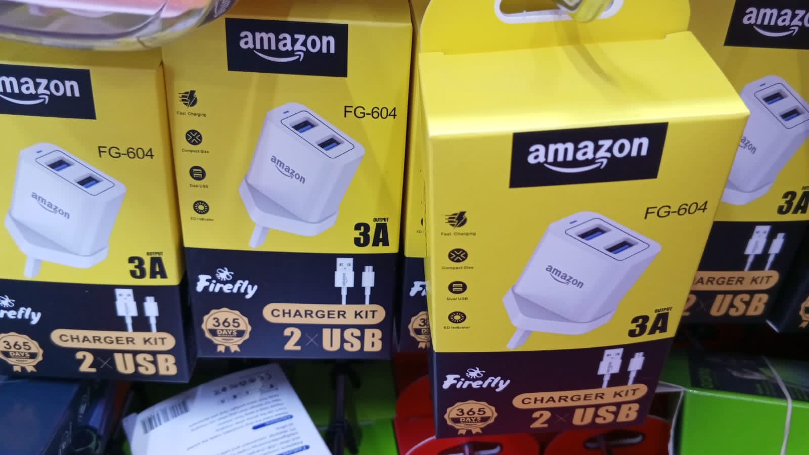 Universal Charger Heads Set – 2 Way & 1 Way Fast Charging Adapters for Android Phones (Amazon, Infinix, Hoyan, itel, Amaya)