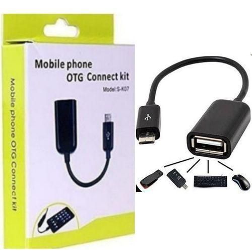 Universal Mobile Phone OTG Connect Kit S-K07 – USB to Micro USB / Type-C Adapter for Flash Drives, Keyboard & Mouse