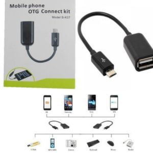 Universal Mobile Phone OTG Connect Kit S-K07 – USB to Micro USB / Type-C Adapter for Flash Drives, Keyboard & Mouse