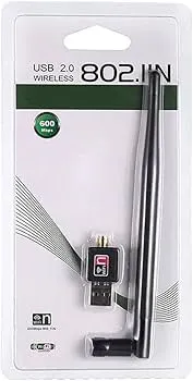 Generic USB 2.0 Wireless Adapter 802.11n 600Mbps WiFi Dongle with High Speed Internet, Plug & Play for PC Laptop Desktop Network Connection