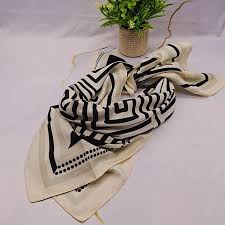 CLASSY BOSS BABE LADIES SILK HEADSCARF – ELEGANT NECK WRAP & BAG ACCESSORY FASHION SQUARE SCARVES FOR WOMEN