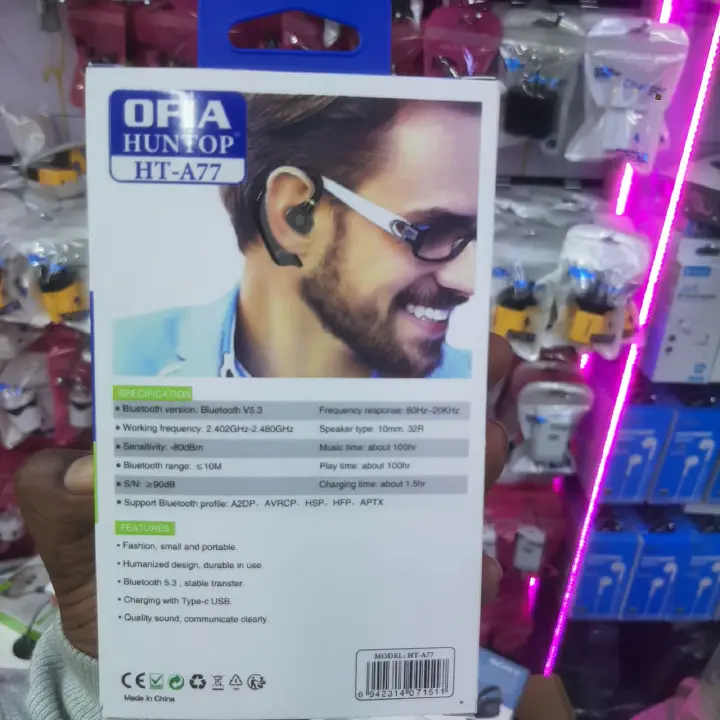 WIRELESS HEADSETS – SAMSUNG, STEREO EARPHONES & OFIA HUNTOP HT-A77, HIGH-QUALITY SOUND, BLUETOOTH & COMFORTABLE FIT