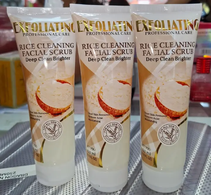 🔥 NEW PRODUCT 🔥 RICE EXFOLIATING SCRUB ✨PROMOTES A NATURAL, HEALTHY GLOW ✨