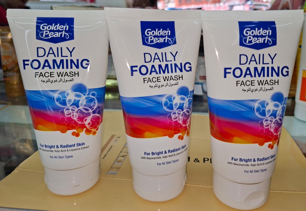 ✨ GOLDEN PEARL DAILY FOAMING FACE WASH – DEEP CLEANSING & BRIGHTENING FORMULA ✨