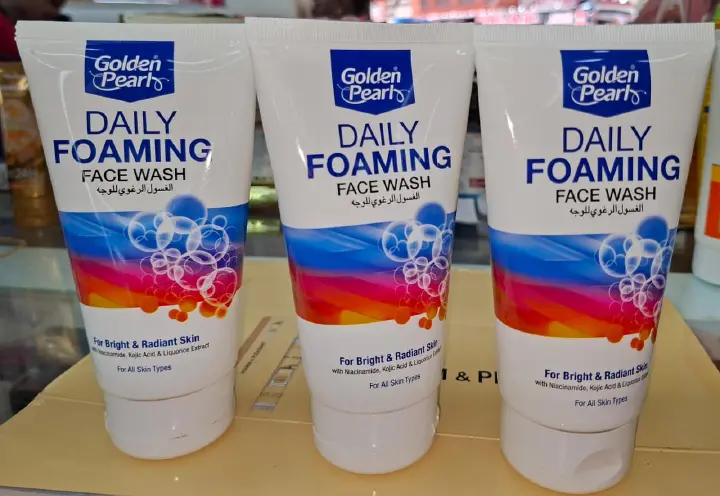 ✨ GOLDEN PEARL DAILY FOAMING FACE WASH – DEEP CLEANSING & BRIGHTENING FORMULA ✨