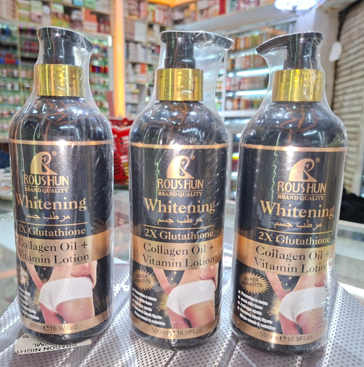✨ EVERYDAY GLOW! 🌟 ROUSHUN LOTION & ROUSHUN COCOA BUTTER LOTION – DEEP MOISTURIZING 💧, SMOOTH & SOFT SKIN 💖, NOURISHING CARE 🌿, EVEN SKIN TONE 🌟, LONG LASTING HYDRATION ⏳