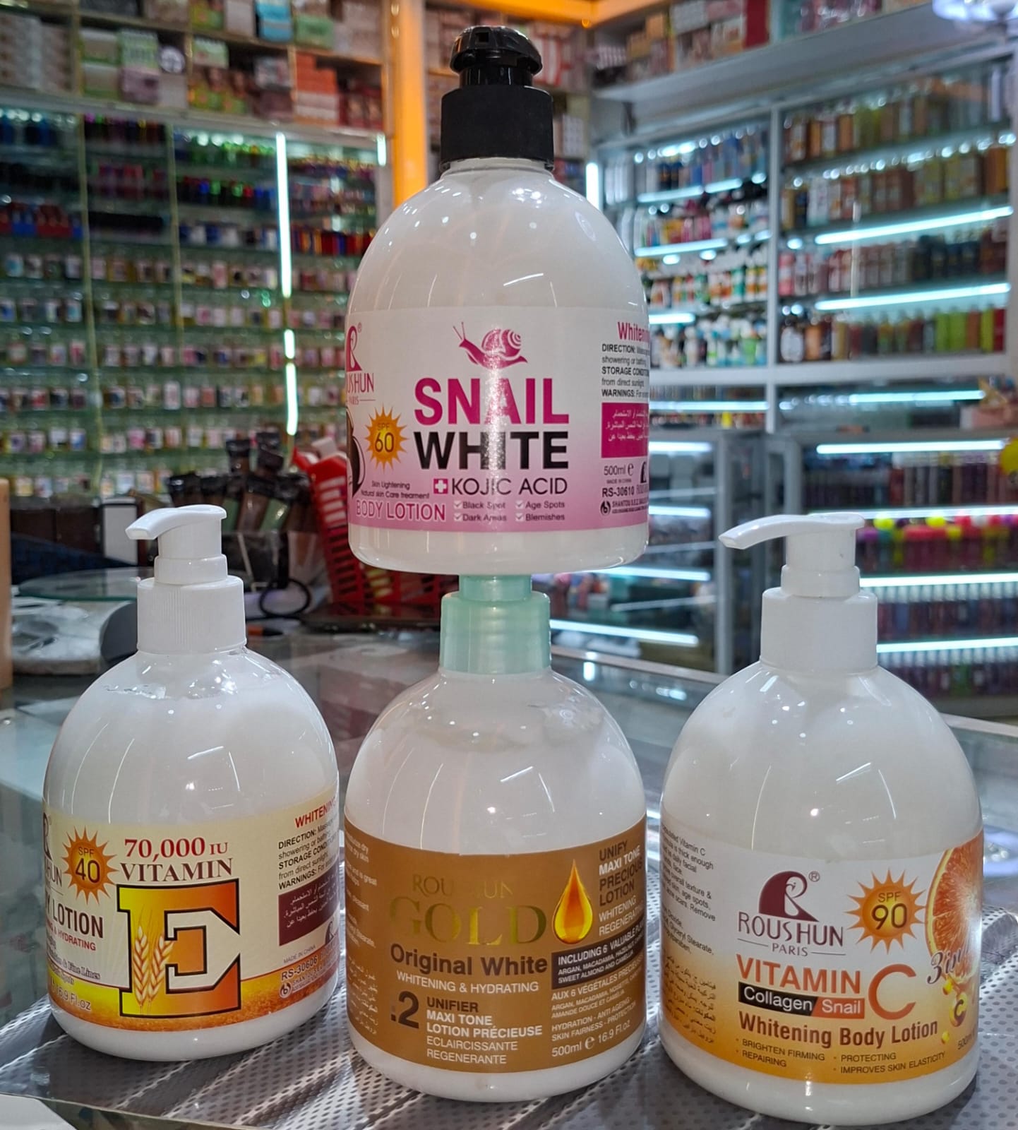 ✨ EVERYDAY GLOW! 🌟 ROUSHUN LOTION & ROUSHUN COCOA BUTTER LOTION – DEEP MOISTURIZING 💧, SMOOTH & SOFT SKIN 💖, NOURISHING CARE 🌿, EVEN SKIN TONE 🌟, LONG LASTING HYDRATION ⏳