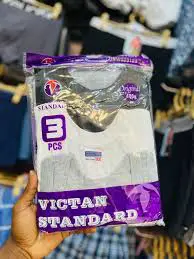 Fashion 100% Cotton Men's Fitted Vest (3Pcs) - ASSORTED