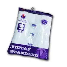 3PCS Fashion 100% Cotton Men's Fitted Vest (3Pcs)