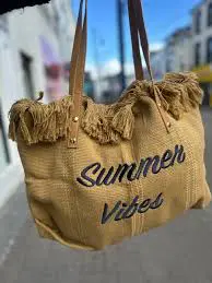 Stylish Woven Summer Tote Bag – Lightweight Fashion Handbag, Large Capacity Casual Beach & Shopping Shoulder Bag for Women