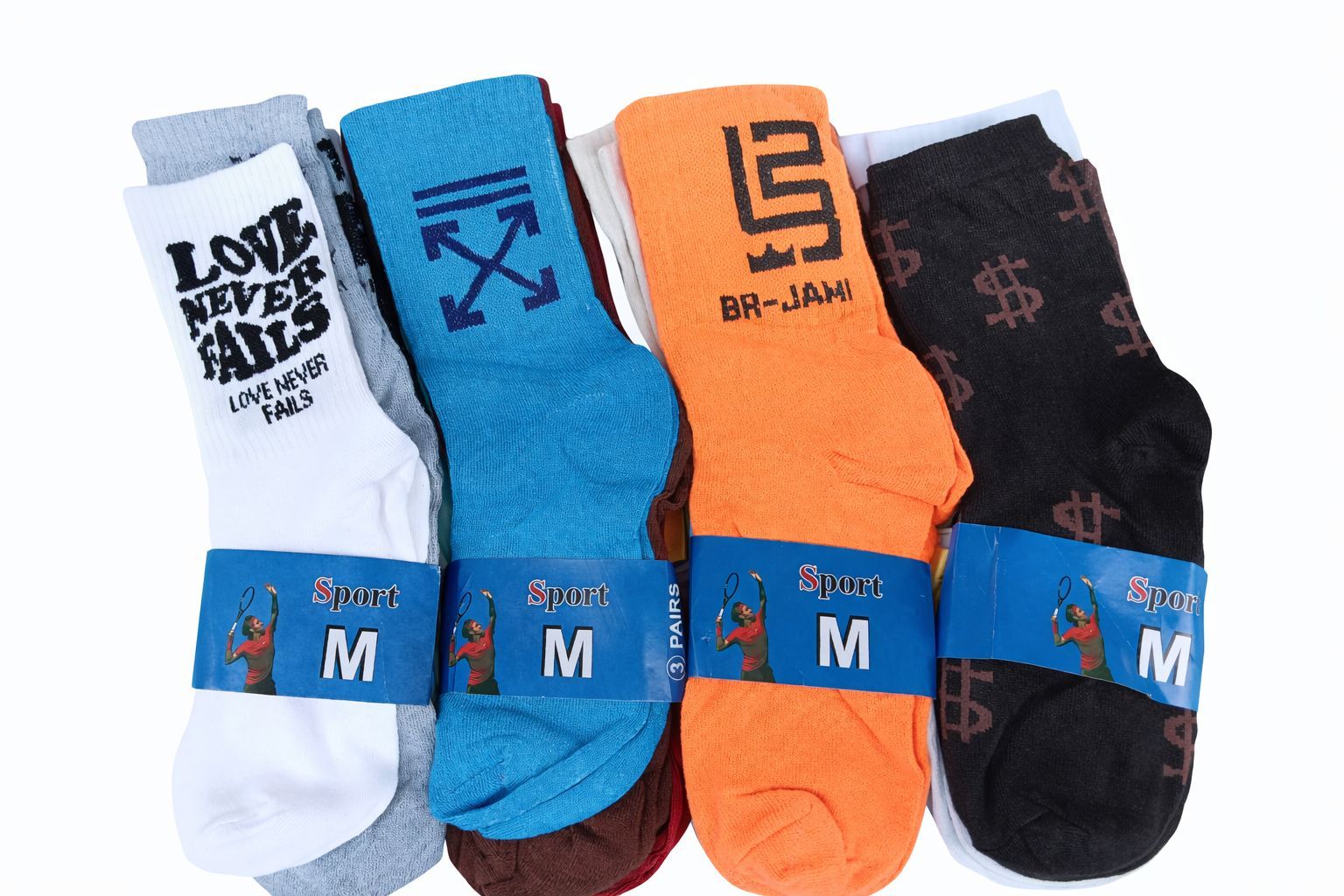 6 Pairs Trendy Modern Print Socks – Stylish Fashion Cotton Socks, Soft Breathable Comfortable Everyday Casual Socks for Women