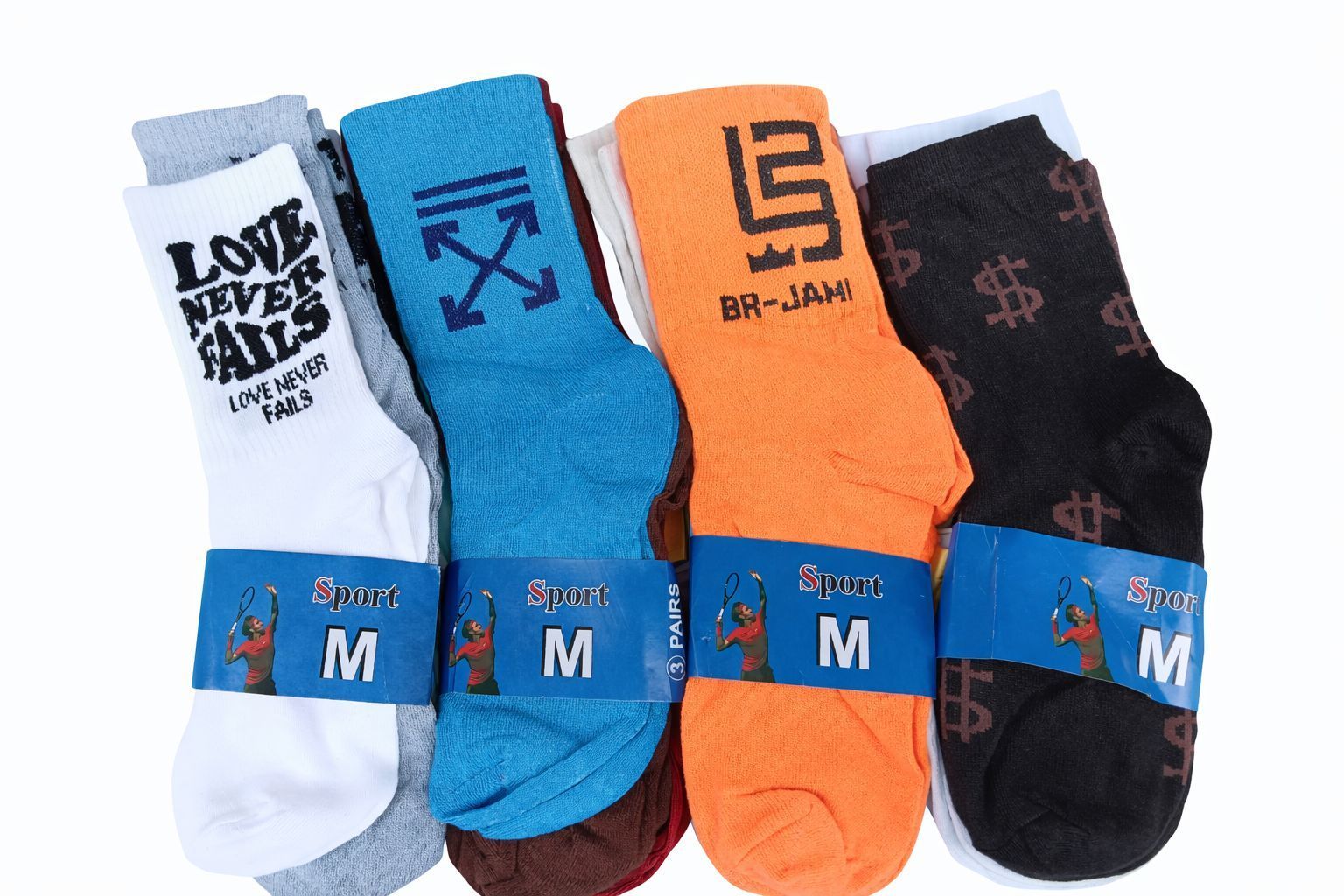 6 Pairs Trendy Modern Print Socks – Stylish Fashion Cotton Socks, Soft Breathable Comfortable Everyday Casual Socks for Women