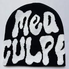 TRENDY MEA CULPA FASHION HATS, New Knitting Beanies Hat Men Women Paragraph Quality Cap Mea Culpa Warm Fashion