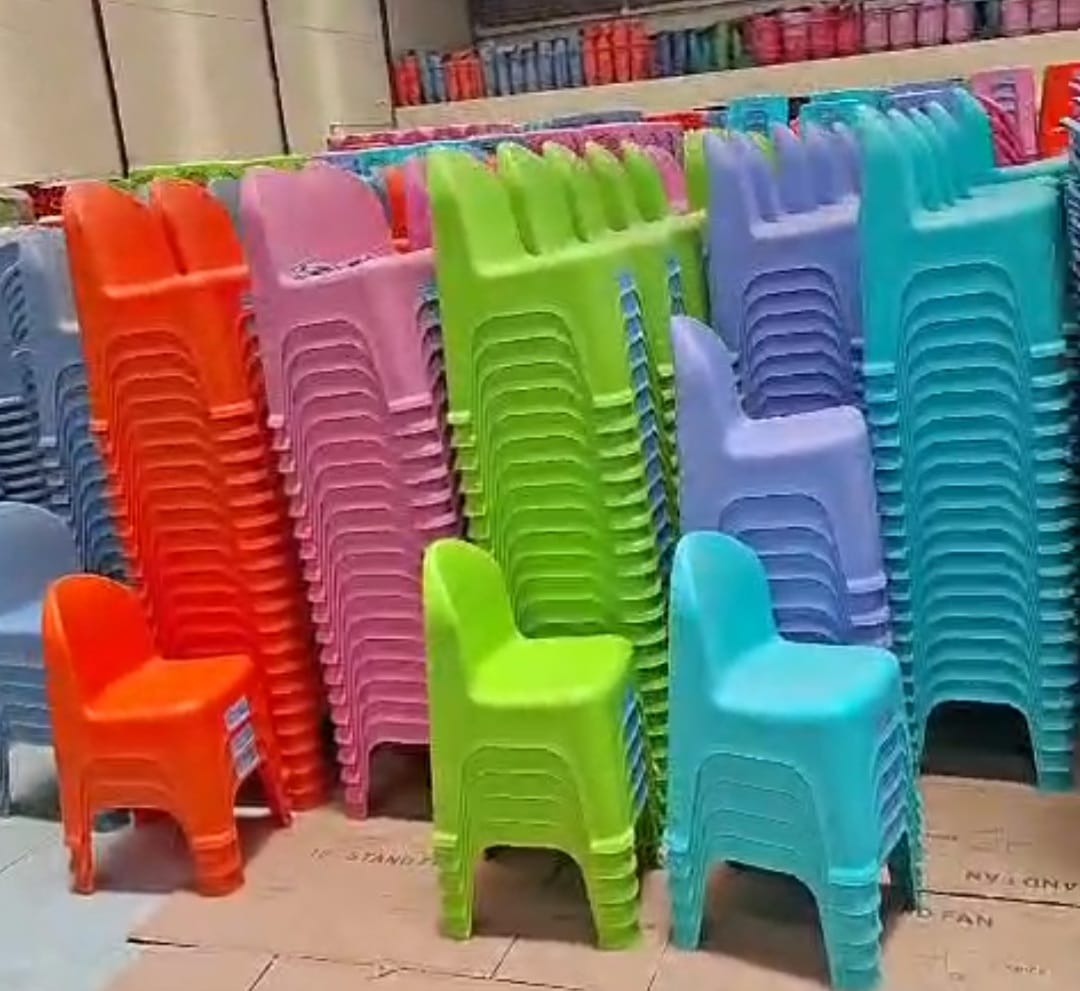 Low Plastic BABY Chair with Back Support for Kids – Strong & Durable Children’s Plastic Seat