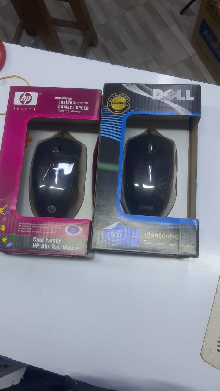 Computer Mouse Collection – HP Wireless Optical Mouse, HP Bluetooth & Wireless Duo W10 Rechargeable Mouse, White High-Speed Wireless Mouse, HP Small Office Mouse, HP & Dell Wired Gaming Mouse