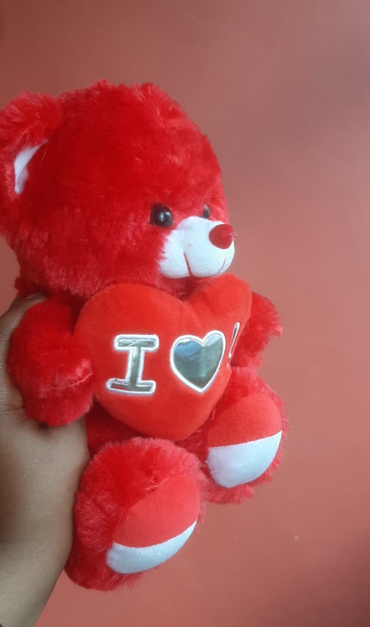 Premium Soft Red Teddy Bear with “I Love You” Heart Pillow – Cute Plush Stuffed Toy for Valentine’s Day, Birthday, Anniversary Gift for Girlfriend, Boyfriend, Kids & Loved Ones