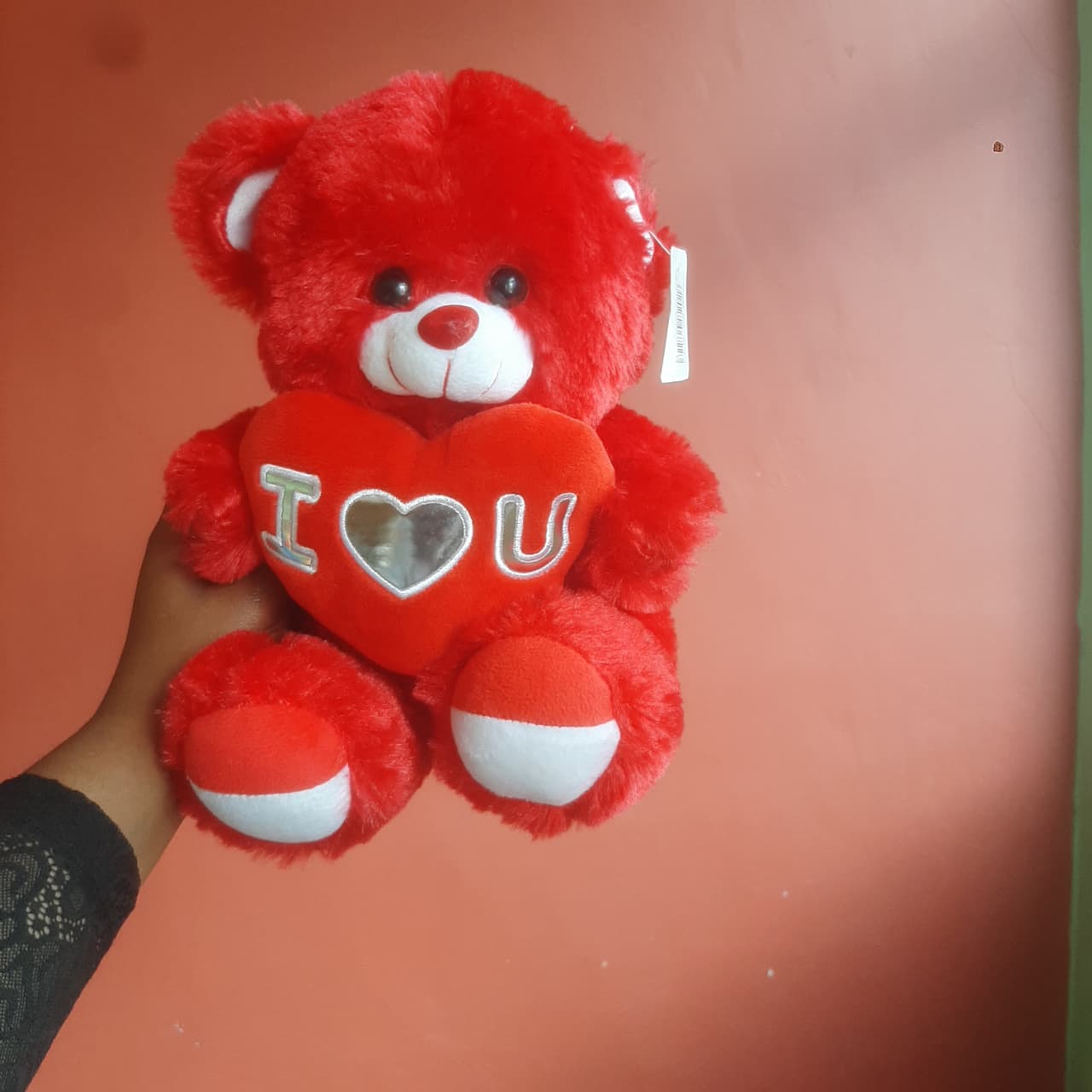 Premium Soft Red Teddy Bear with “I Love You” Heart Pillow – Cute Plush Stuffed Toy for Valentine’s Day, Birthday, Anniversary Gift for Girlfriend, Boyfriend, Kids & Loved Ones