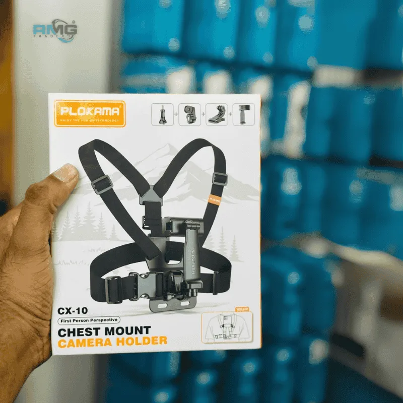PLOKAMA CX-10 CHEST MOUNT CAMERA HOLDER 📸🔥 – ADJUSTABLE BODY STRAP HARNESS 🎽 FOR ACTION CAMERAS (GOPRO 🎥, DJI 🚁, SPORTS CAM 🎬)