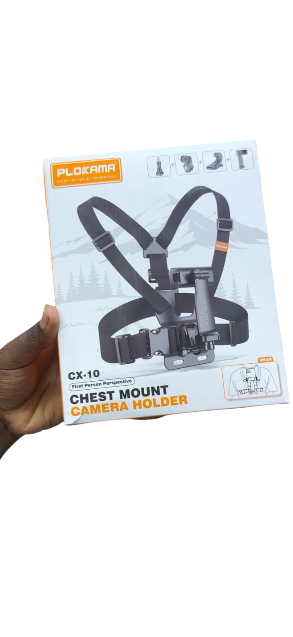 PLOKAMA CX-10 CHEST MOUNT CAMERA HOLDER 📸🔥 – ADJUSTABLE BODY STRAP HARNESS 🎽 FOR ACTION CAMERAS (GOPRO 🎥, DJI 🚁, SPORTS CAM 🎬)