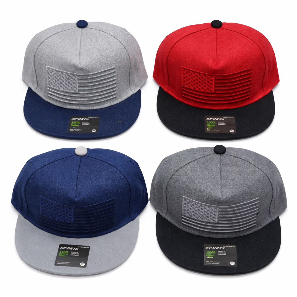 UNISEX SNAPBACK CAP 🧢🔥✨ WITH 3D EMBROIDERED FLAG 🇺🇸⭐ – ADJUSTABLE FLAT BRIM BASEBALL HAT 🎯💥 | TRENDY STREETWEAR FASHION CAP FOR MEN & WOMEN 😎👟