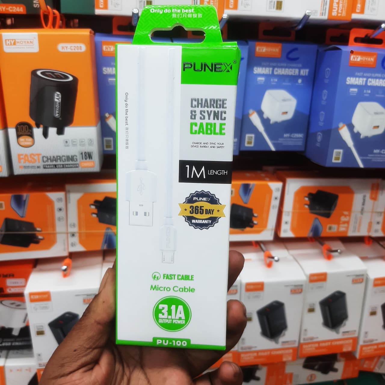 PUNEX LIGHTNING TO USB CHARGE & SYNC CABLE – FAST CHARGING & DATA TRANSFER FOR IPHONE, IPAD & IOS DEVICES