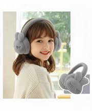 PLUSH HEADPHONES – BROWN, PINK FOR ADULTS & MULTICOLORED ELONGATED EARS FOR KIDS, SOFT COMFY OVER-EAR HEADSETS