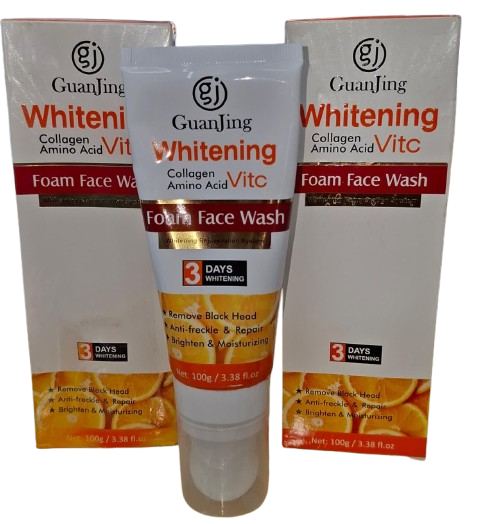 🍊 GUANJING VC FACE WASH – BRIGHTEN, CLEANSE & REVITALIZE SKIN, REMOVES DIRT & OIL, EVENS SKIN TONE, HYDRATING & NOURISHING DAILY SKINCARE TREATMENT 🍊