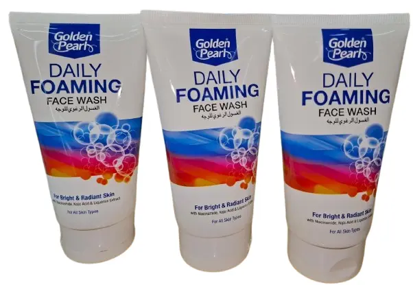 ✨ GOLDEN PEARL DAILY FOAMING FACE WASH – DEEP CLEANSING & BRIGHTENING FORMULA ✨