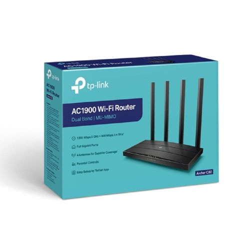 TP-Link Archer C80 AC1900 Wireless MU-MIMO Wi-Fi 5 Router TL-ARCHER C80