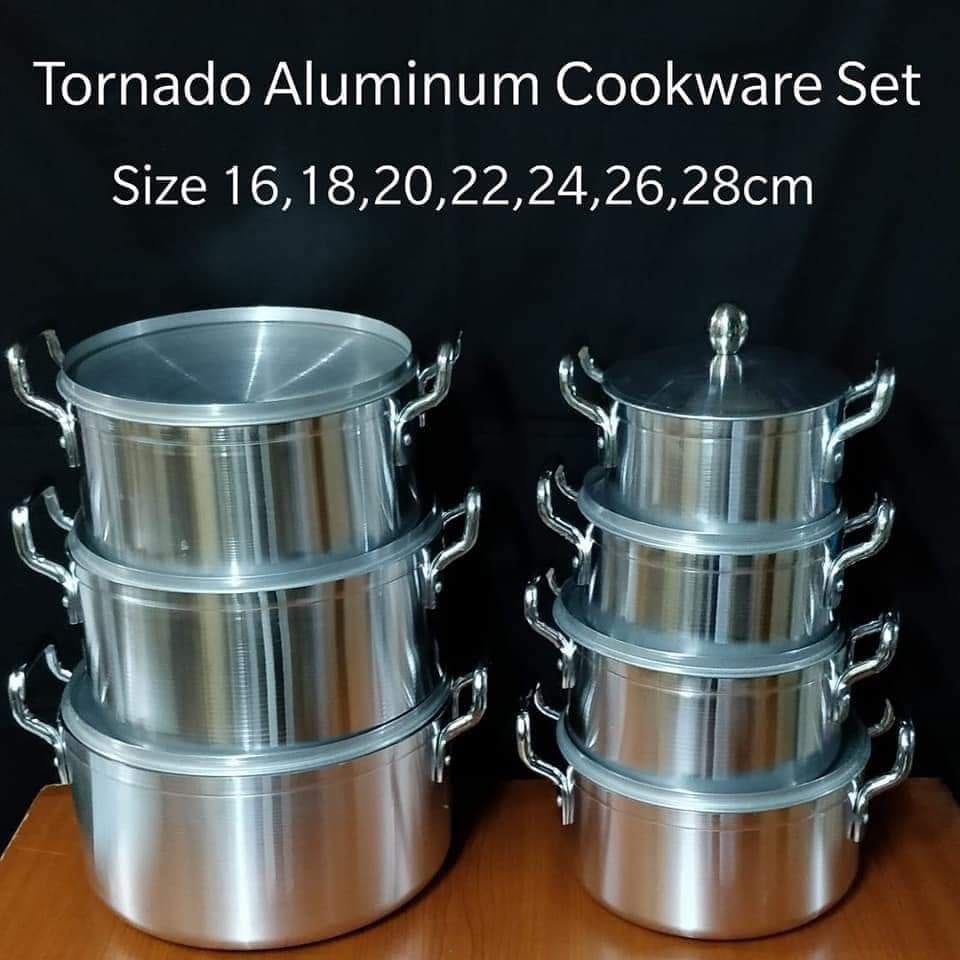Tornado Tc 14-Pcs Aluminium Cookware Set