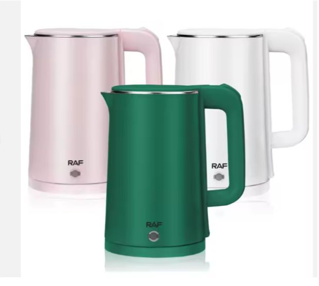 RAF 2025 Double Wall 2L Jug Kettle Electric Pot Water Boiler Kettle Electric Kettle For Home