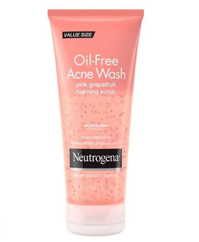 Skin Care Neutrogena Oil-Free Acne Wash Pink Grapefruit Facial Scrub 6.7 fl. oz