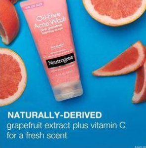 Skin Care Neutrogena Oil-Free Acne Wash Pink Grapefruit Facial Scrub 6.7 fl. oz