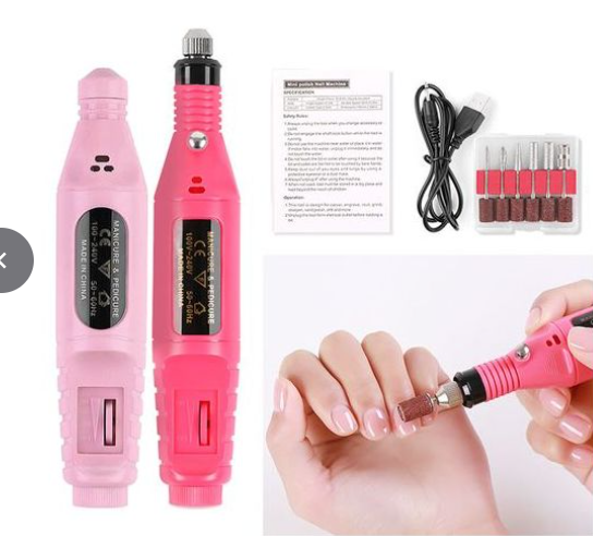 Professional USB Electric Nail Drill Machine Nail Polish Remover Tools
