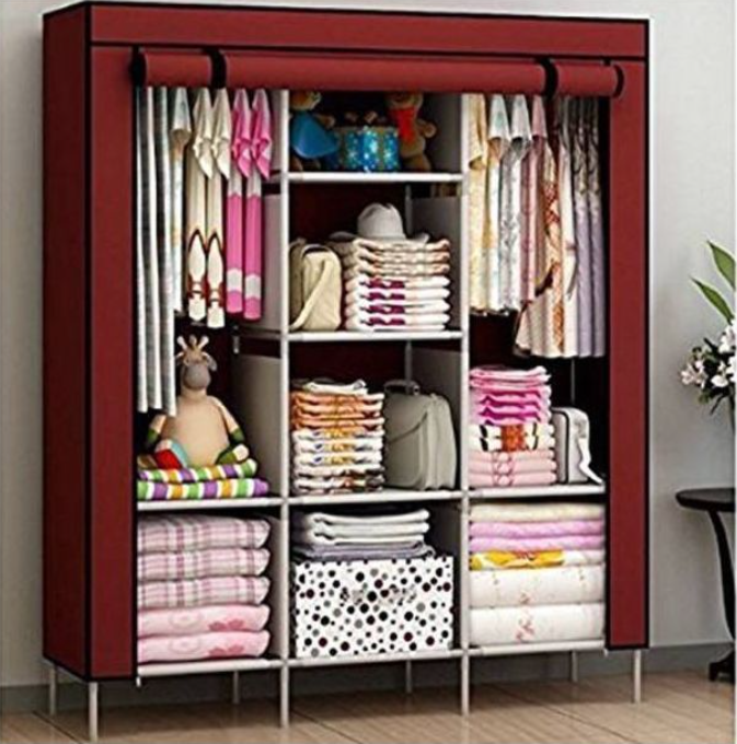 HOMMY 3 Column Portable Wardrobe