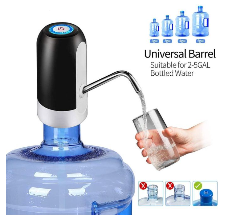 Water Bottle Pump 5 Gallon USB Charging Automatic Drinking Portable Electric Water Dispenser