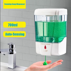 700ml Capacity Automatic Soap Dispenser Touchless Sensor Hand Sanitizer Detergent Dispenser Wall Mounted For Bathroom Kitchen