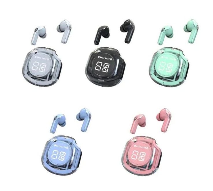 TWS-Ultra Pods Pro Bluetooth 5.3 Waterproof Earpods, Earbuds, Earphones, Headphones, Earbuds, Airpods, With Transparent POWER DISPLAY, Good HIFI Sound, Touch Control And Comfortable To Wear
