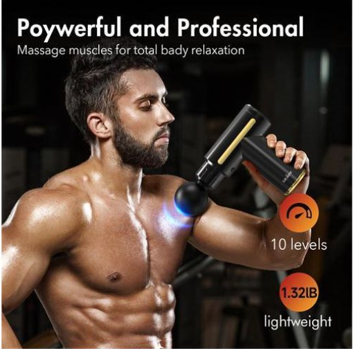 Most Sturdy And Durable Handheld Fascia Massage Gun Muscle Relaxation With 4 Heads