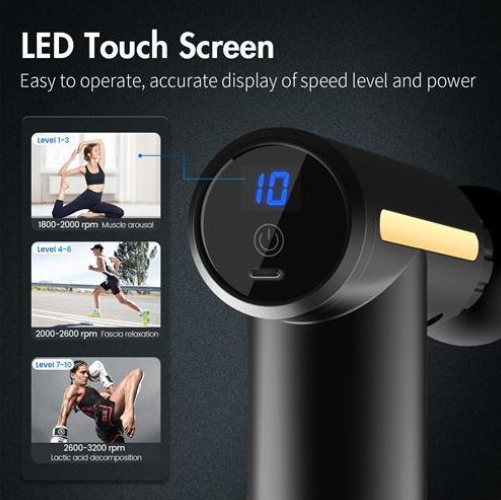 Most Sturdy And Durable Handheld Fascia Massage Gun Muscle Relaxation With 4 Heads